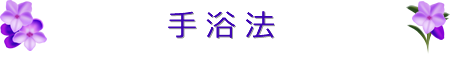 手浴法